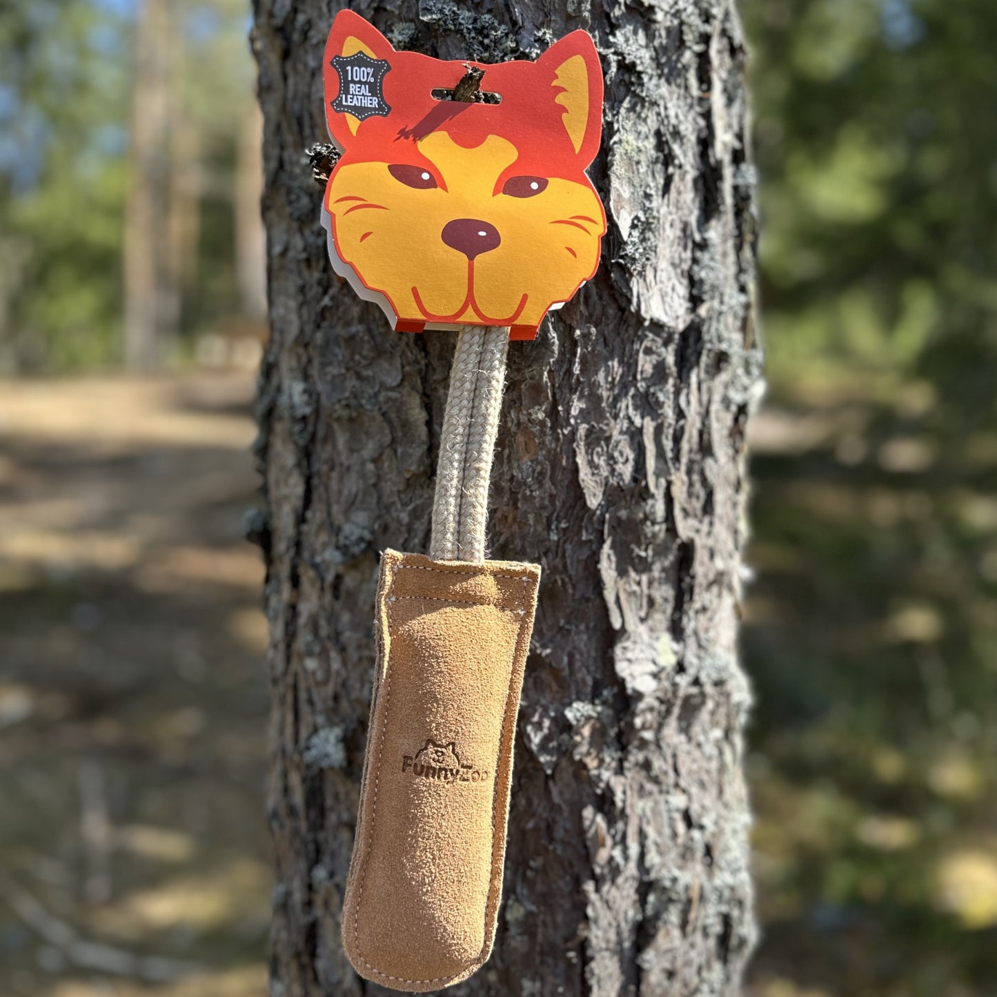 Koiran mokkanahkainen agility-vetolelu sopii keskikokoiselle ja suurelle koiralle