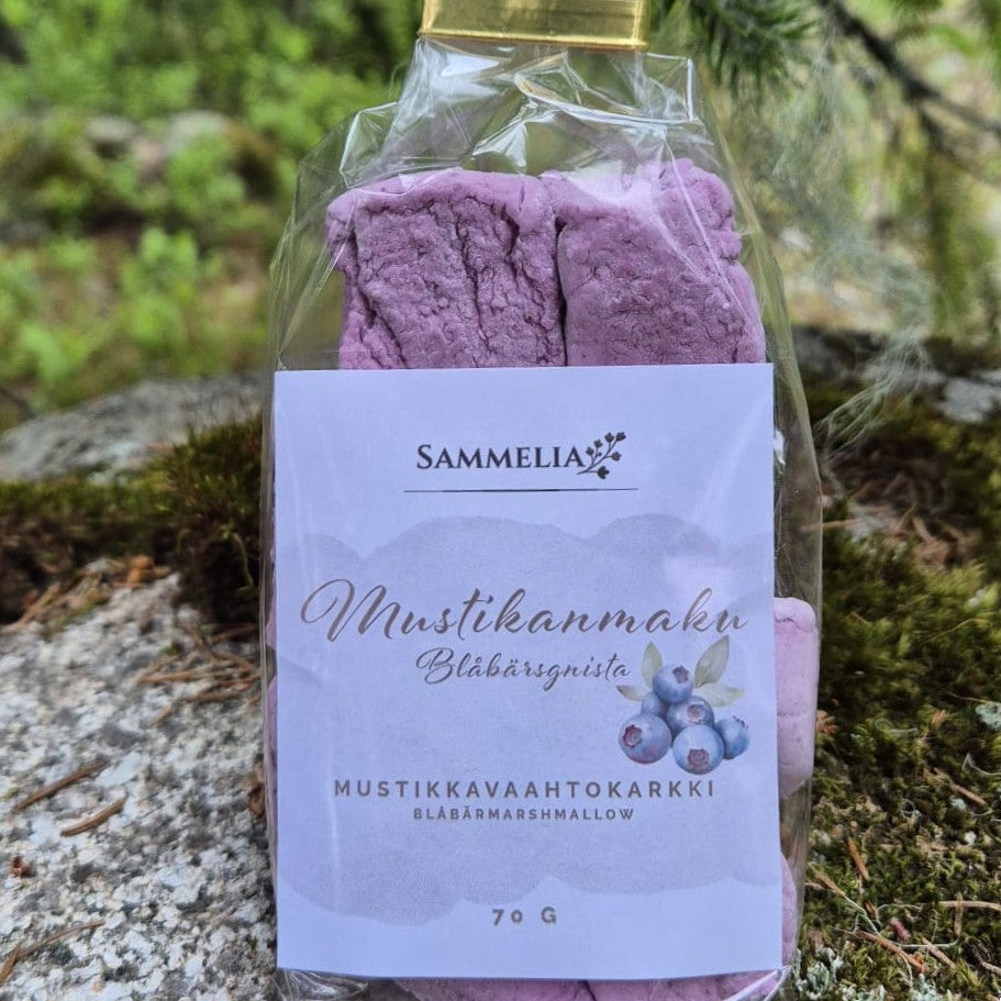 Sammelia mustikkavaahtokarkki Mustikanmaku
