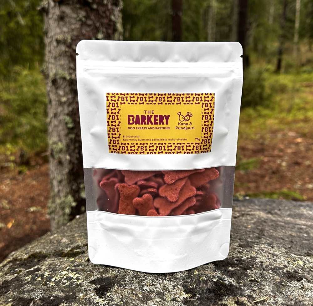 The Barkery koirankeksit kana & punajuuri arkiherkut