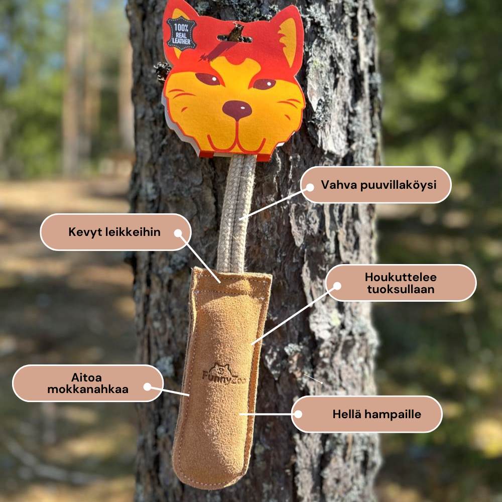 Vetolelu koiralle luonnonmateriaaleista