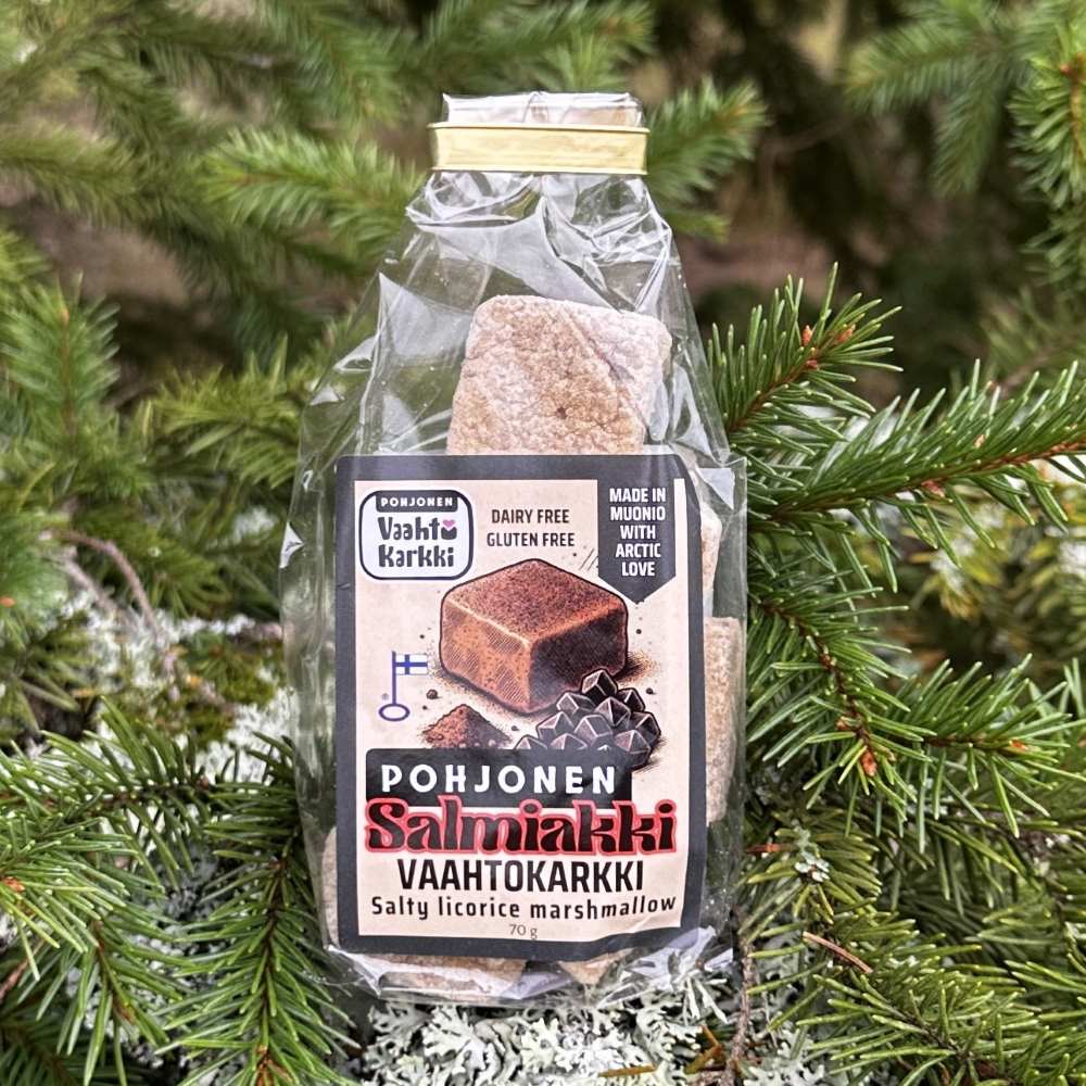 Pohjosen salmiakkivaahtokarkki –  nuotiolle ja retkelle