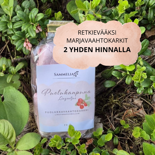Puolukkavaahtokarkki Puolukanpuna