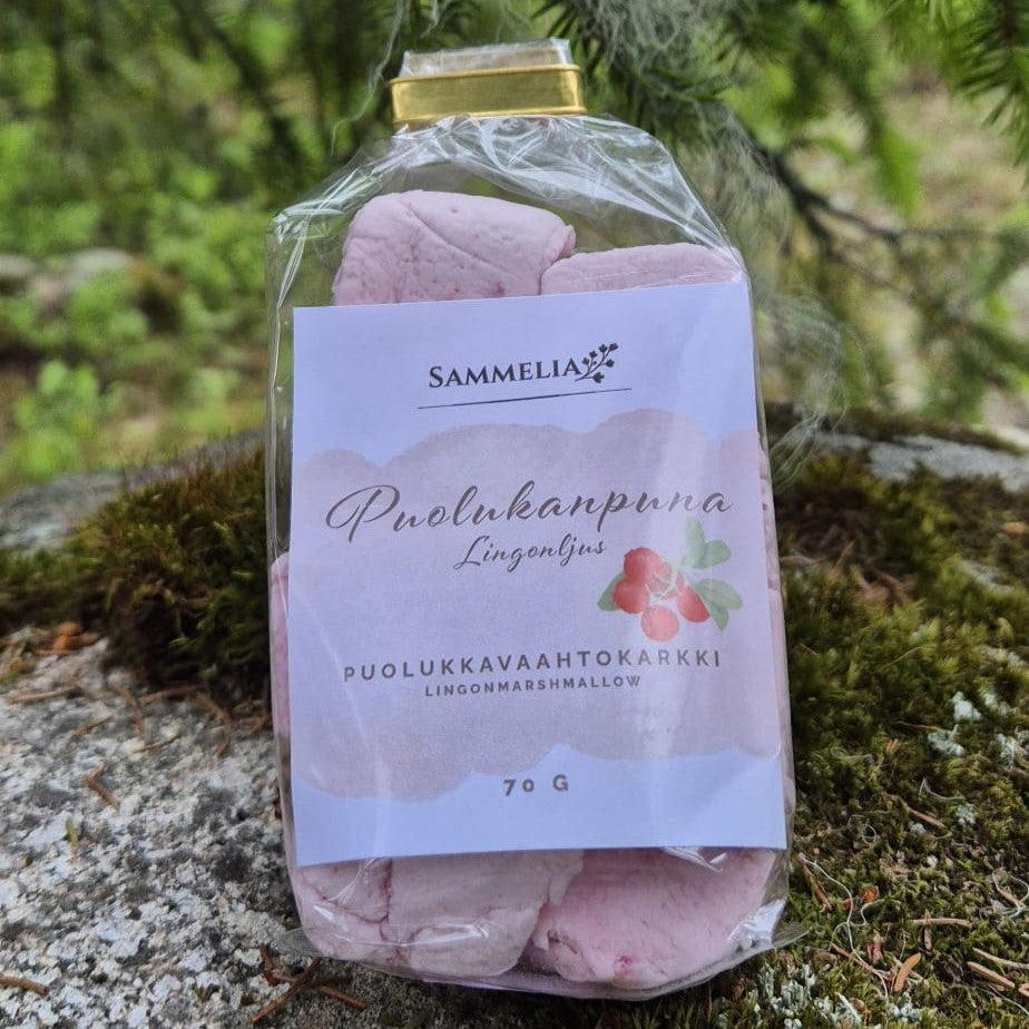 Puolukkavaahtokarkki Puolukanpuna