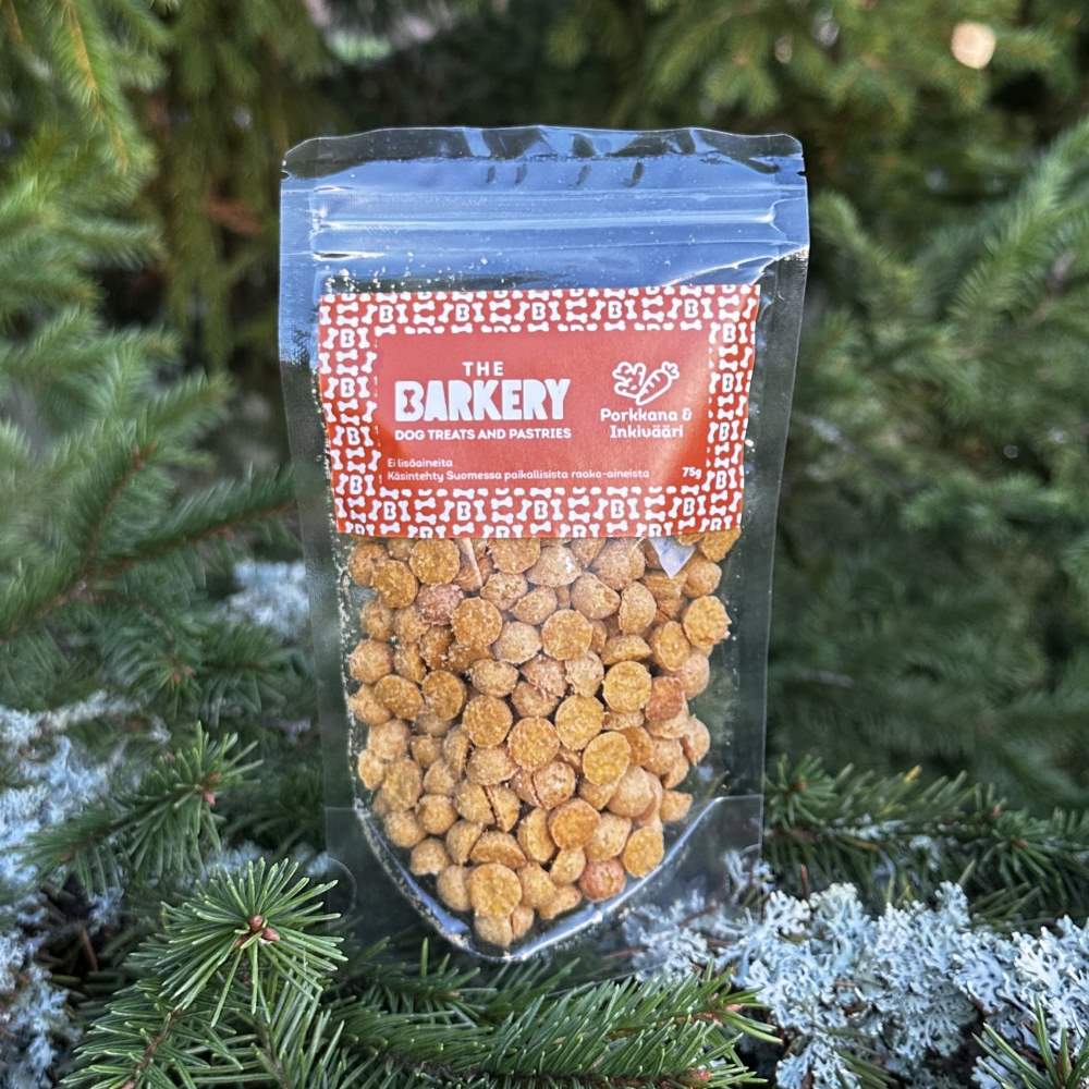 The Barkery Porkkana & Inkivääri koirankeksit treeniherkut