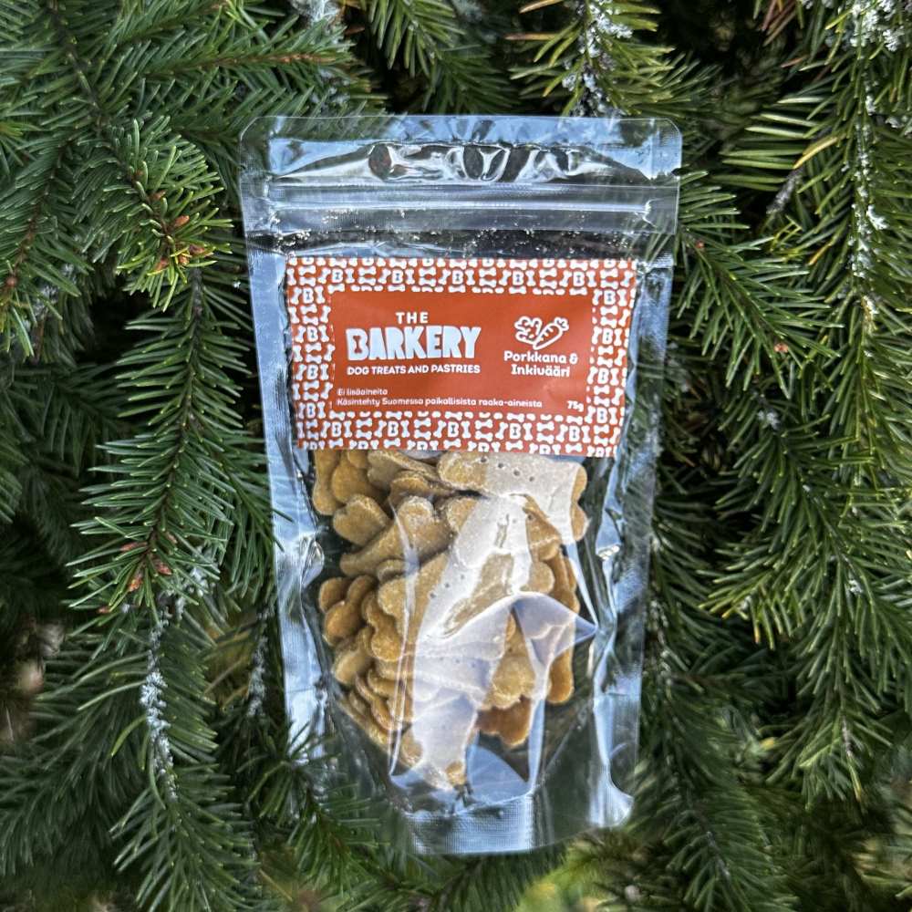 The Barkery Porkkana & Inkivääri koirankeksit arkiherkut