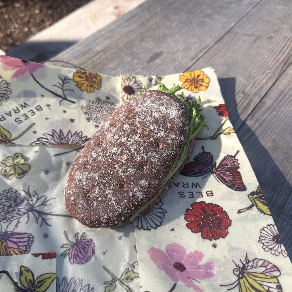 Uudelleenkäytettävä Bee's Wrap vegaaninen voileipäkääre