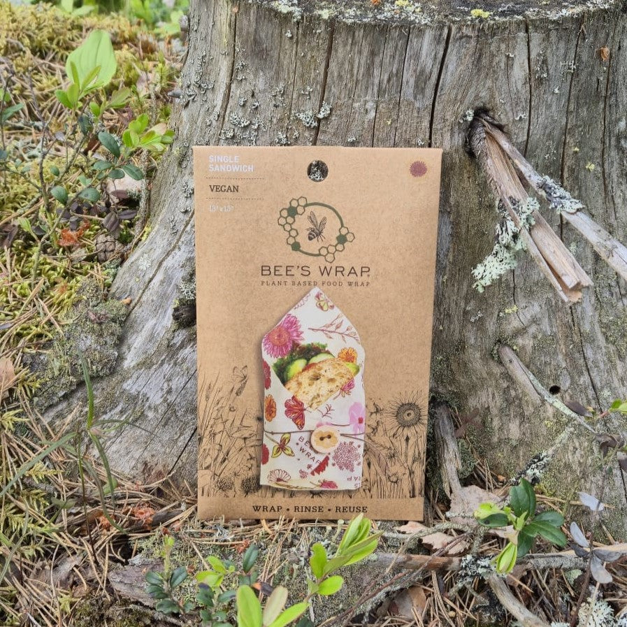 Uudelleenkäytettävä Bee's Wrap vegaaninen voileipäkääre mehiläisvahaa parempi